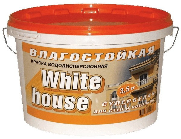 КРАСКА ВД ВЛАГОСТОЙКАЯ 1,5КГ "WHITE HOUSE"
